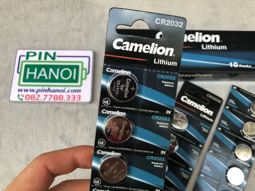 Vỉ 5 pin cúc áo CR2032 Camelion Lithium 3V 5004LC CR2032-BP5
