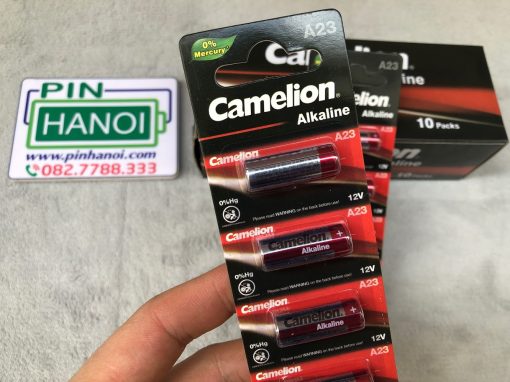 Vỉ 5 viên pin chìa khóa 12V 23A Camelion Alkaline A23 vỏ đỏ trắng