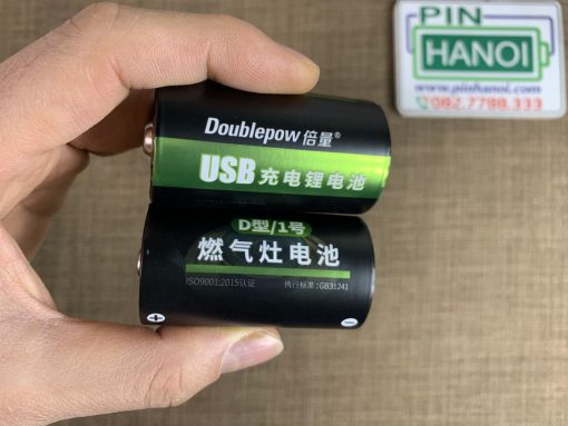 Pin đại sạc cổng USB Type-C Doublepow size D 1.5V 9000mWh