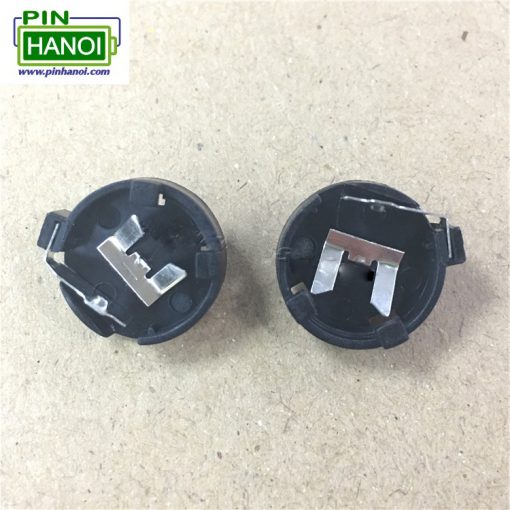 Đế cài pin cúc áo hàn chân nằm ngang CR1220 LIR1220 ML122