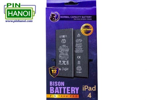 Pin iPad 4 Bison battery Pin trâu Pro