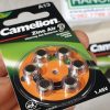 Pin máy trợ thính Camelion Zinc Air A312 7002ZD PR41 1.45V
