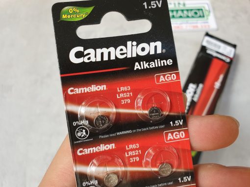 Vỉ 10 pin cúc áo Camelion Alkaline AG0 1.5V LR63 LR521 379