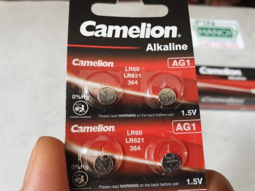Vỉ 10 pin cúc áo Camelion Alkaline AG1 1.5V LR60 LR621 364