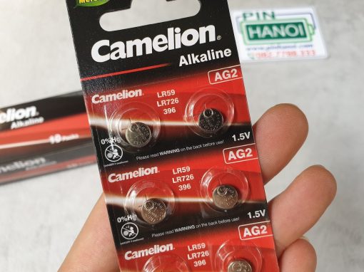Vỉ 10 pin cúc áo Camelion Alkaline AG2 1.5V LR59 LR726 396