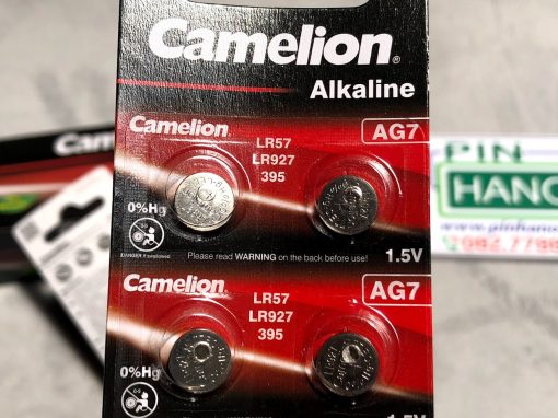 Vỉ 10 pin cúc áo Camelion Alkaline AG7 1.5V LR57 LR927 395