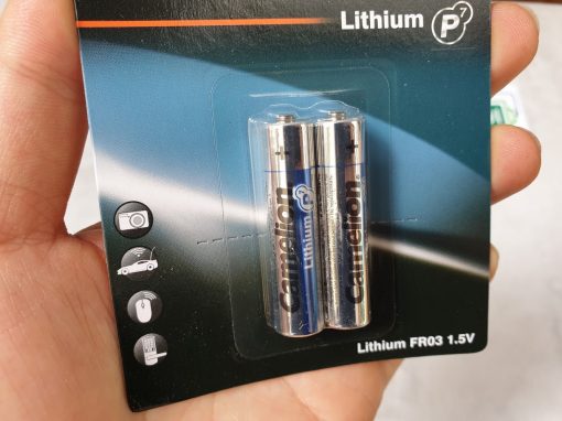Vỉ 2 pin đũa dung lượng cao Camelion Lithium P7 FR03 1.5V