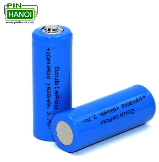 Pin sạc Lithium 18500 Doublepow 1500mAh 3.7V