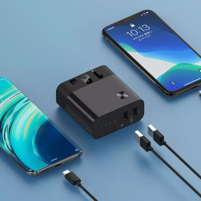 Xiaomi ra mắt củ sạc tích hợp pin dự phòng: 5000mAh, sạc nhanh 18W, 2 cổng USB-A, giá 450.000 đồng - Ảnh 1.