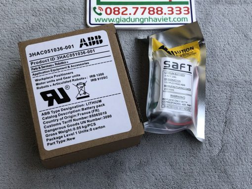 Pin robot ABB IRB120 3HAC051036-001 3.6V 7.2Ah SAFT 1S2 LS17500