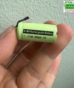 Alternative view of Cell pin sạc Ni-MH 2/3AA 800mAh chân hàn sẵn