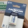 Pin sạc ANSMANN 9V NiMH E-Block 6F22 dung lượng cao 300mAh 6HR61 5035453 E300