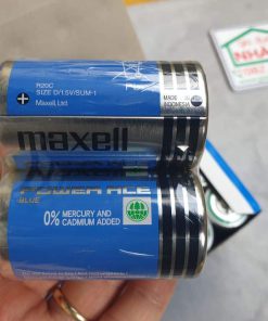 Bộ 2 pin đại D R20C Maxell Power Ace 1.5V vỏ xanh