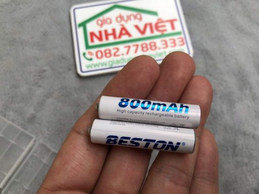 Bộ 2 pin đũa sạc AAA Beston 1.2V 800mAh Ni-MH
