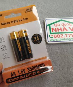 Bộ 2 pin tiểu sạc AA Beston 1.5V 3500mWh microUSB Li-ion 2AM-92