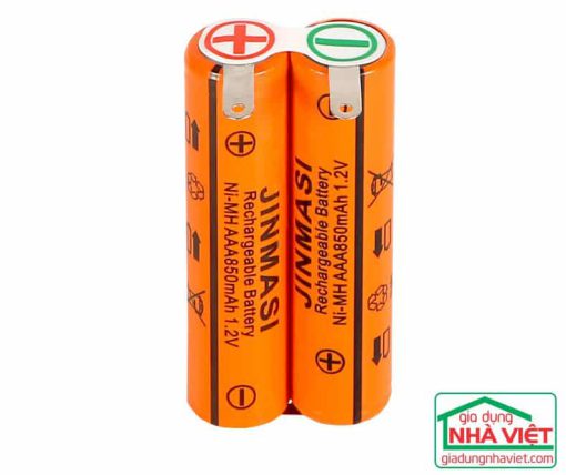 Bộ pin ghép 2 pin đũa Jinmasi AAA 2.4V 850mAh hàn chân