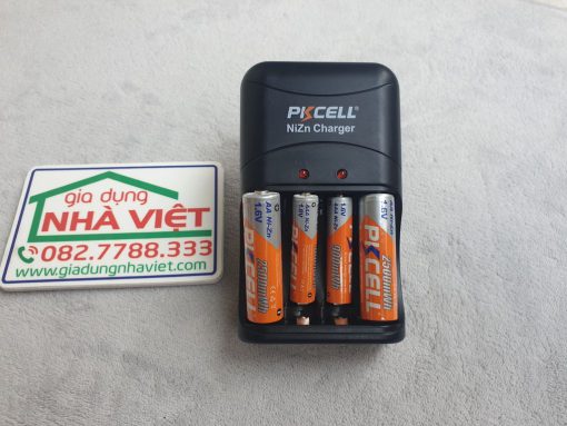 Bộ sạc pin Ni-Zn PkCell 8186 dành cho pin tiểu và pin đũa Niken Kẽm