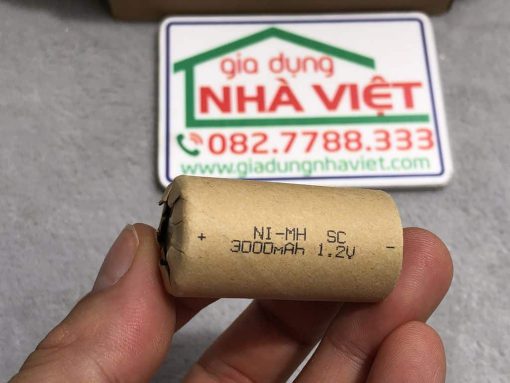 Cell pin NiMH SC3000 3000mah 1.2V dùng cho máy khoan cầm tay robot hút bụi