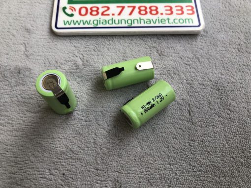 Cell pin sạc Ni-MH 2/3AA 800mAh chân hàn sẵn
