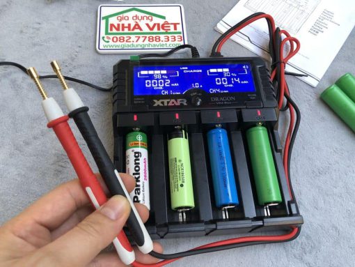 Sạc pin đa năng Xtar Dragon VP4 Plus LCD đo nội trở test dung lượng pin