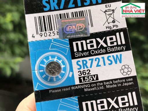Pin cúc áo Maxell Silver Oxide 362 SR721SW 1.55V