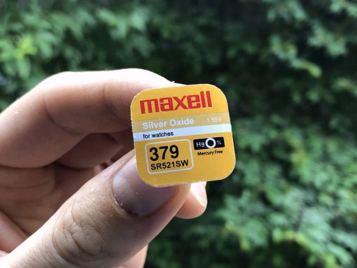 Pin cúc áo Maxell Silver Oxide 379 SR521SW 1.55V