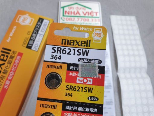 Pin cúc áo Maxell Silver Oxide 364 SR621SW 1.55V