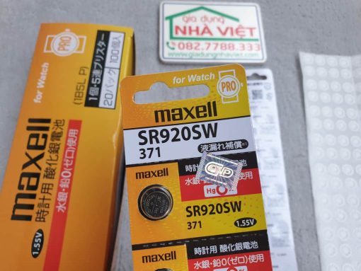 Pin cúc áo Maxell Silver Oxide 371 SR920SW 1.55V