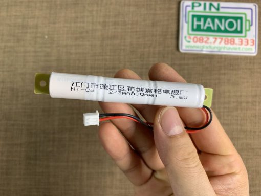 Pin nuôi nguồn đèn sự cố Exit 2/3AA800 3.6V Ni-CD 800mAh ghép 3 cell 2/3AA