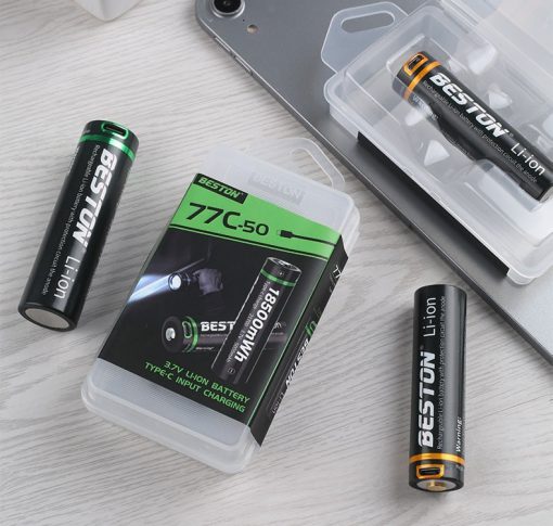 Pin sạc Beston Li-ion Type-C 21700 3.7V 5000mAh 77C-50
