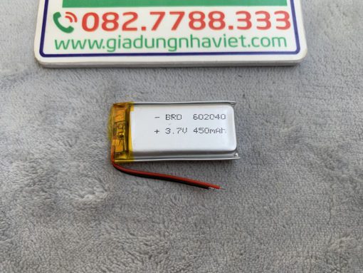 Pin sạc Lithium Polymer 602040 450mAh 3.7V