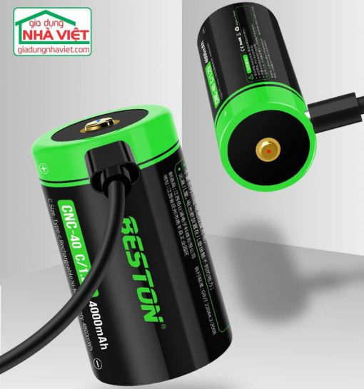 Pin sạc cỡ trung Beston 4000mAh sạc nhanh USB Type-C CNC-40