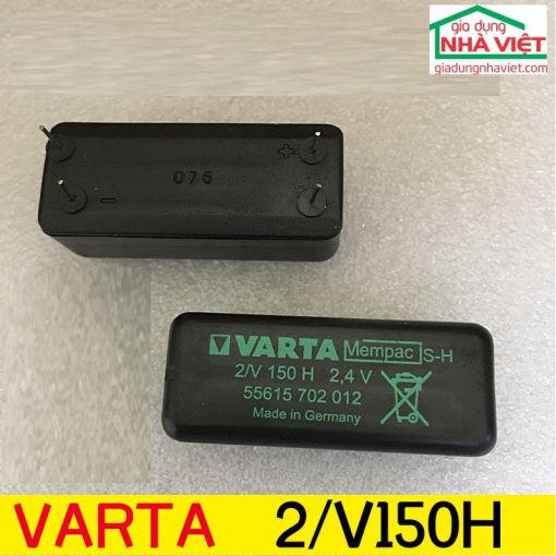 Pin sạc nuôi nguồn Varta 2.4V 2/V150H NiMH 150mAh Khối vỏ đen