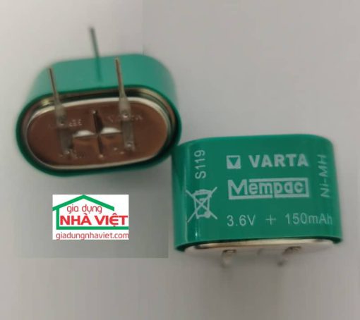 Pin sạc Varta 3.6V 3/V150H NiMH 150mAh S119 Mempac vỏ xanh