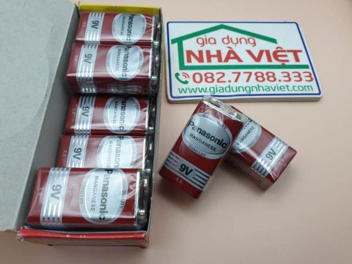 Pin vuông Panasonic 9V 6F22ND vỏ đỏ Manganese