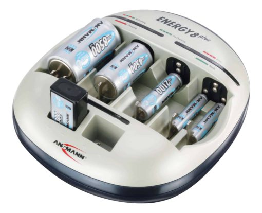 Sạc pin đa năng Ansmann Energy 8 Plus sạc pin đại pin trung pin vuông pin tiểu pin đũa 5207442