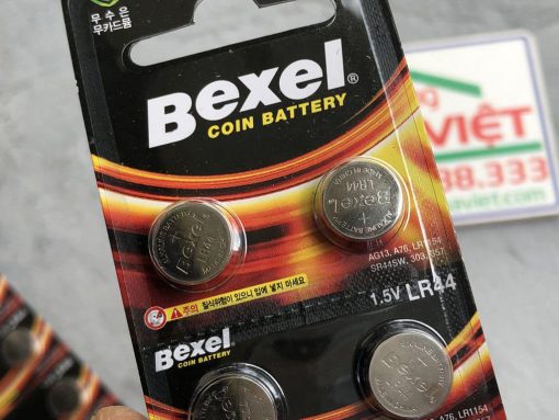 Vỉ 10 pin cúc áo Bexel LR44 AG13 Alkaline coin battery 1.5V Hàn Quốc