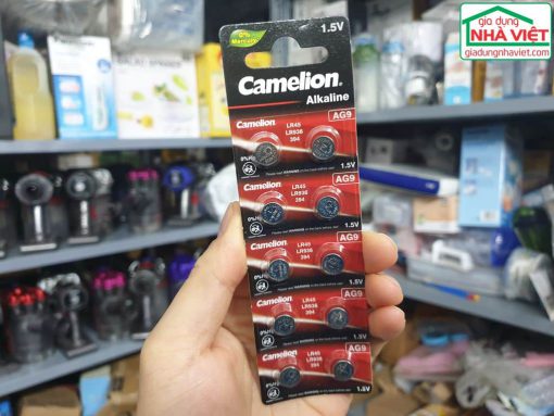 Vỉ 10 pin cúc áo Camelion Alkaline AG9 1.5V LR45 LR936 394