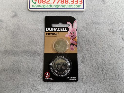 Vỉ 2 pin cúc áo Duracell CR2016 Lithium Coin 3V