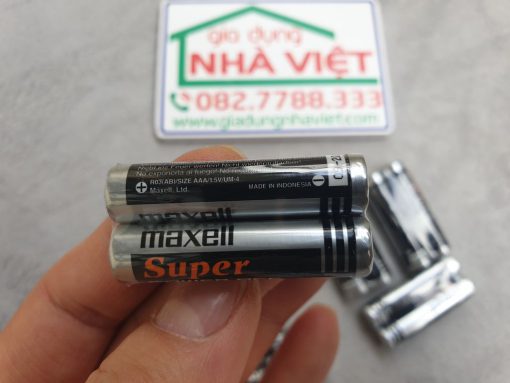 Vỉ 2 pin đũa AAA R03 Maxell Super Power Ace vỏ đen 1.5V