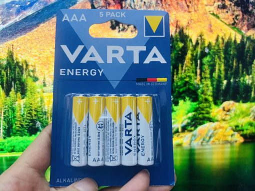 Vỉ 5 pin đũa Varta Energy Alkaline AAA LR03 MN2400 1.5V - Made in Germany