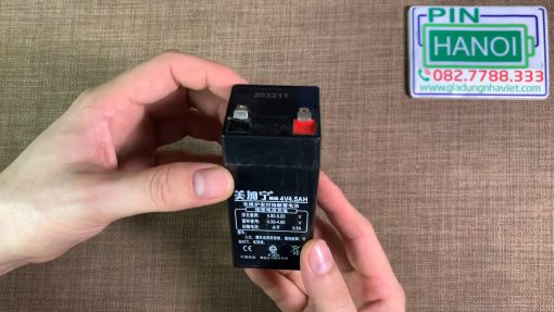 Ắc quy cân điện tử 4V 4.5Ah 10 x 4.5 x 4.5 cm