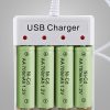 Bộ sạc 4 pin tiểu AA pin đũa AAA cổng USB 1.2V 250mA B04