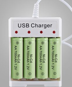Bộ sạc 4 pin tiểu AA pin đũa AAA cổng USB 1.2V 250mA B04