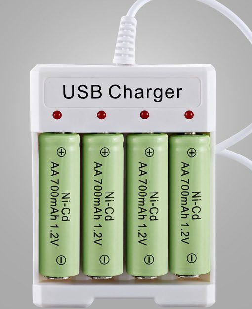 Bộ sạc 4 pin tiểu AA pin đũa AAA cổng USB 1.2V 250mA B04