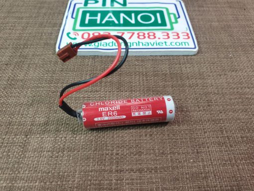 Pin MAXELL ER6 jack nâu 2000mAh Lithium 3.6V OTC Robot W-L02722