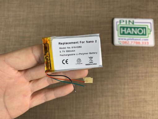 Pin thay thế cho máy nghe nhạc Apple Ipod Nano 2 550mAh 616-0282 3.7V