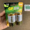 Vỉ 2 pin đại Alkaline GP Ultra 13AU LR20 1.5V chính hãng