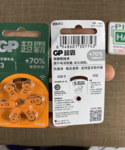 Alternative view of Vỉ 6 Pin máy trợ thính A13 PR48 GP 1.45V chính hãng