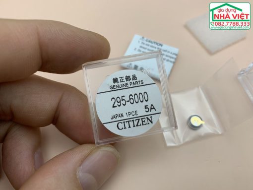 Pin sạc đồng hồ năng lượng mặt trời Citizen 295-6000 Panasonic MT621 gắn sẵn chân